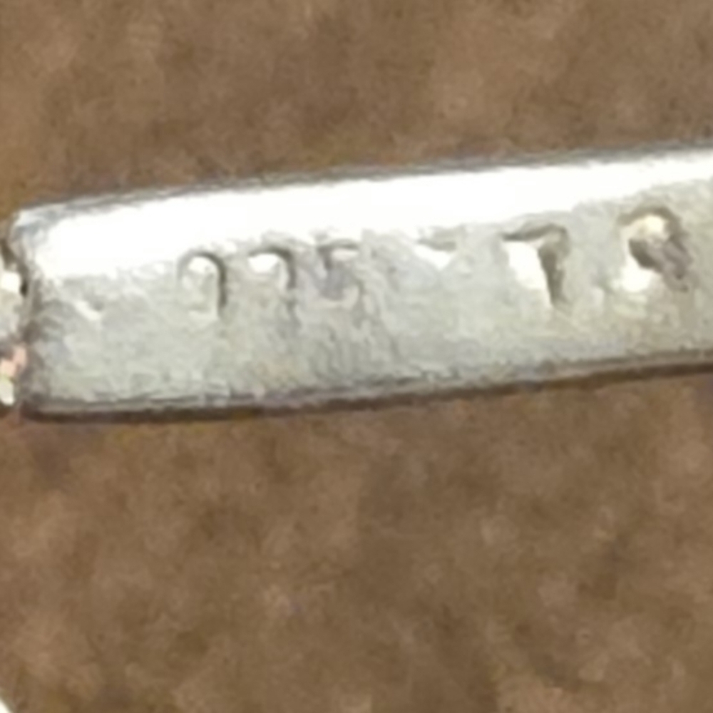 VINTAGE ANTIQUE STERLING 925 SKY BLUE TOPAZ AND MARCASITE NECKLACE 16 IN - Picture 5 of 5